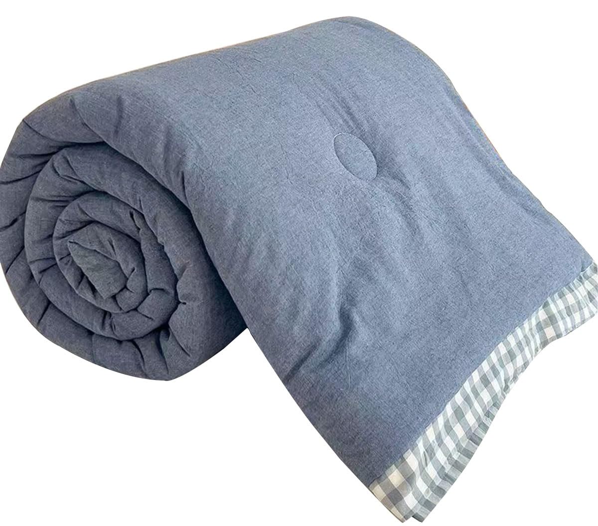 SYXMPFRHO ﻿Quilted Bedspreads Double Single King, Coverless Duvet Reversible Lightweight Microfiber Coverlets Quilt Comforter Easy Care Sofa Blanket Throw(G,180 * 220CM)