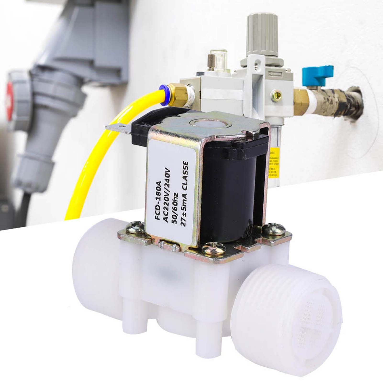 Jelquix Threads Electric Solenoid Valve Stable Water Inlet Control for Garden Irrigation (AC220-240V)