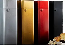 Porta Case De Vinho Espumante Para Presentear Embalagem Premium de Luxo C/Trava e Alça (PRETO FOSCO)