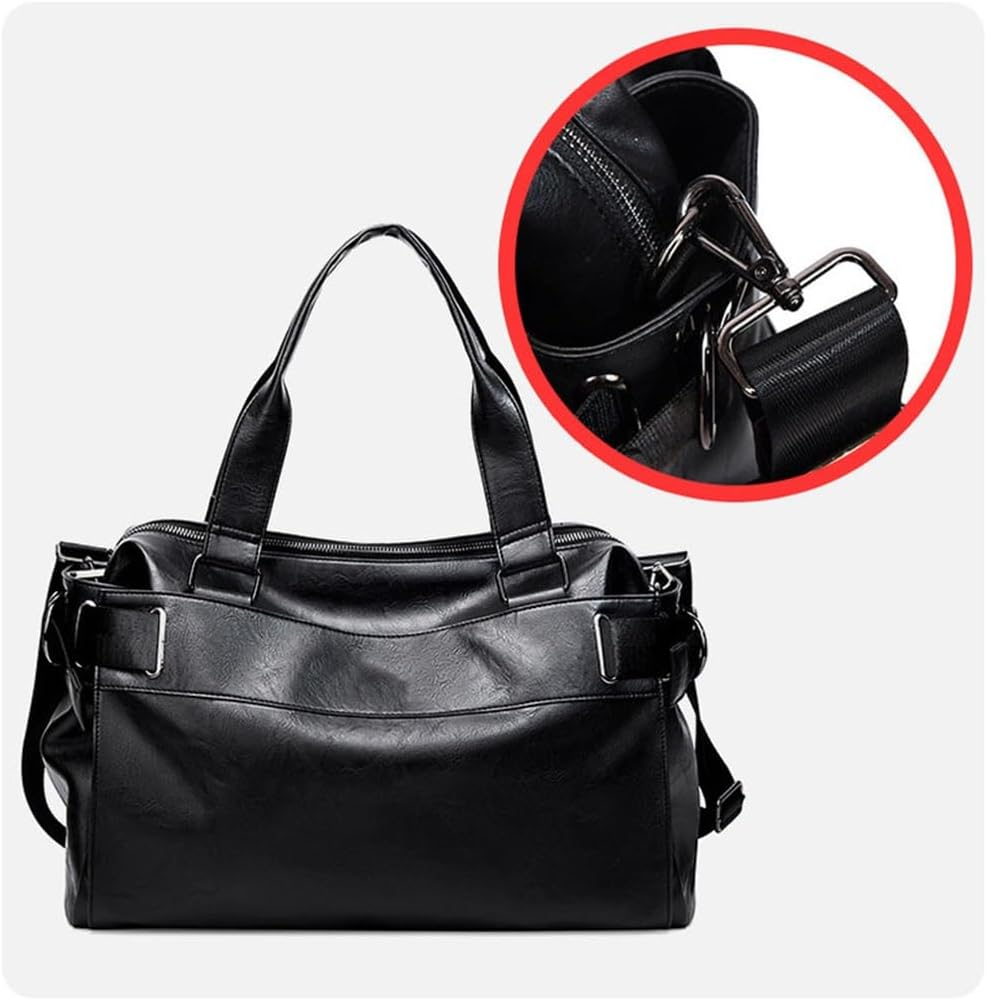 HBJWOV Large Capacity Bag Daily Computer Bag Men's Briefcase Cowhide Handbag Travel Briefcase