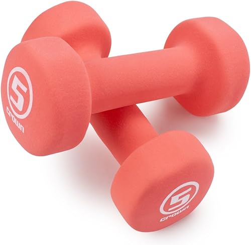 Miniatura 2 de Crown Sporting Goods Pesas de mano de neopreno para esculpir el cuerpo (1 par)