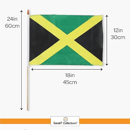 Miniatura 10 de Bandera de Puerto Rico de 12 x 18 pulgadas, cabecera de lona, 3 banderas nacionales del Caribe de doble cara