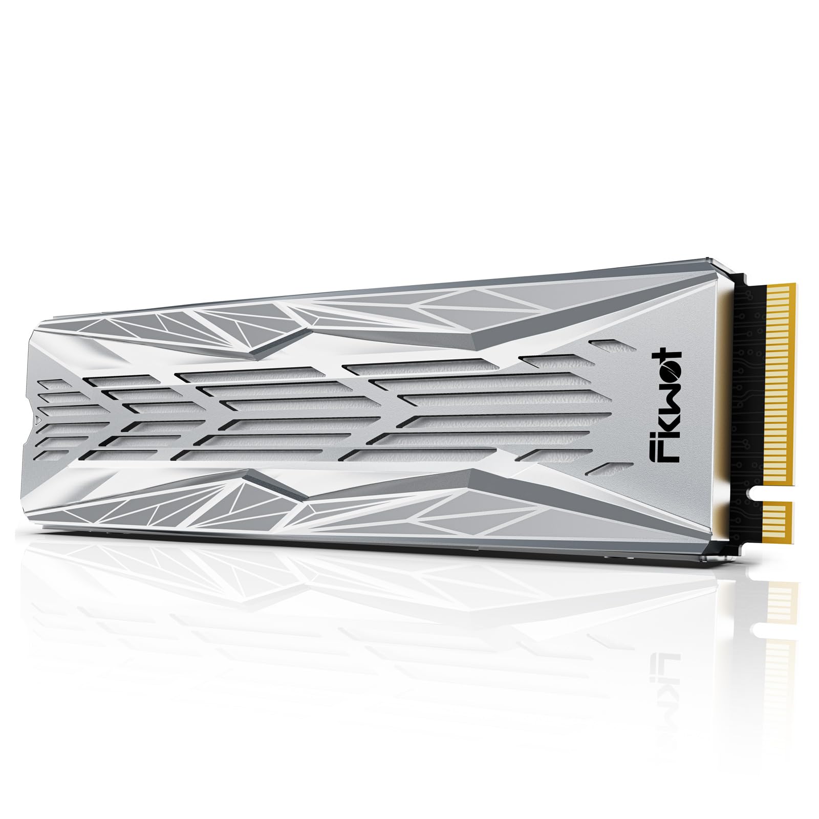 Fikwot FN990 SSD NVMe de 2 TB M.2 2280 PCIe Gen4x4 con disipador de calor RGB, hasta 7450 MB/s, 3D NAND TLC, unidad interna de estado sólido para juegos para PS5 y escritorio