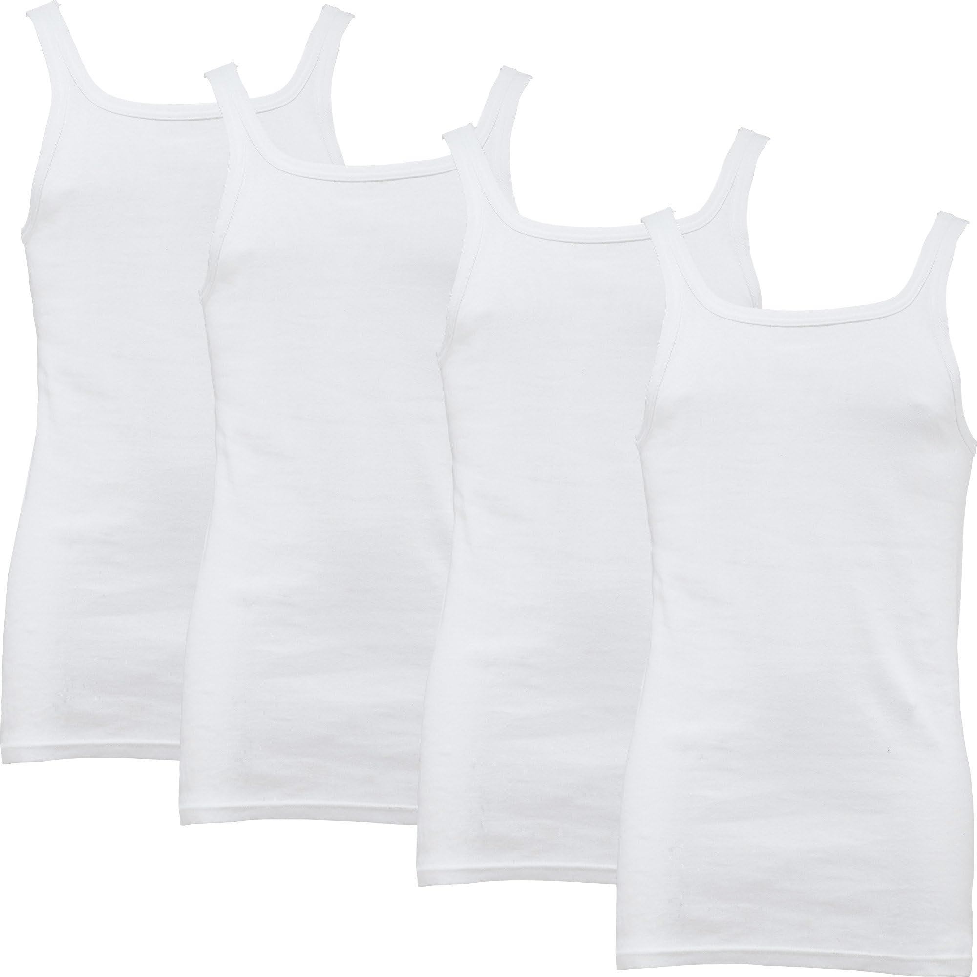 Erwin Müller Herren-Unterhemd 4er-Pack Feinripp
