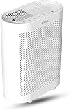 Azeus FS32 True HEPA Air Purifier for Large Rooms, White, High CADR 400m³/h, Smoke Dust Pet Dander Removal, Auto Mode with Air Quality Sensor