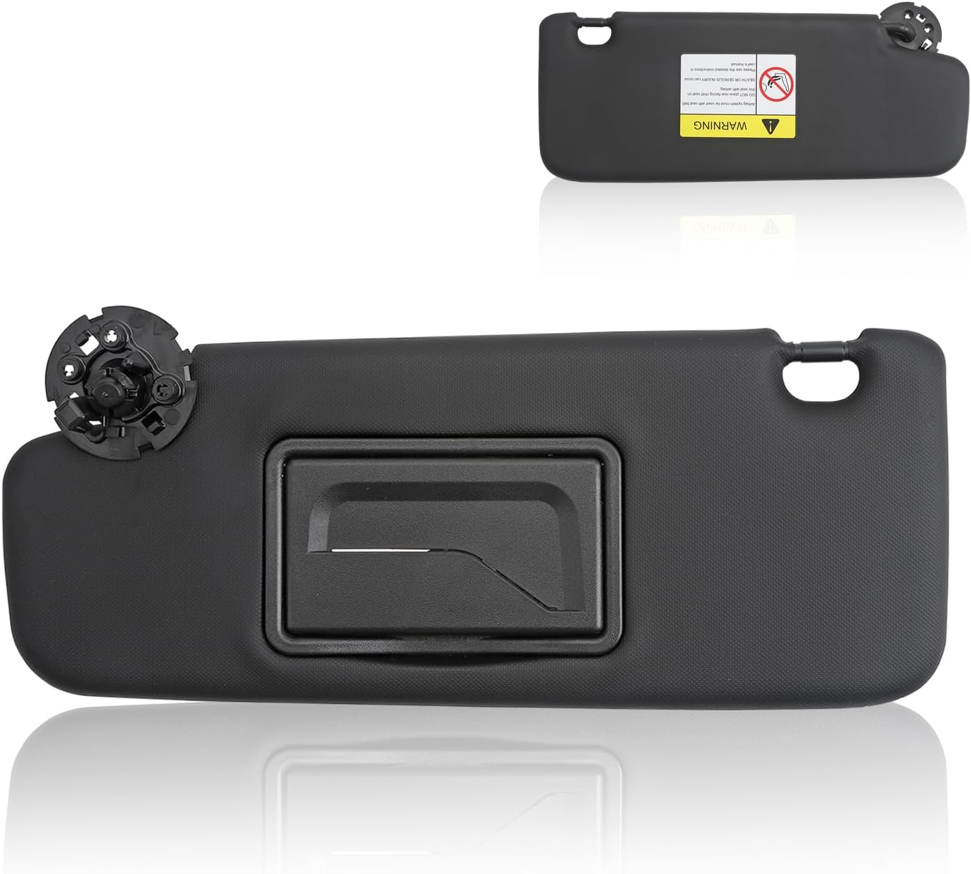 Left Driver Side Sun Visor Compatible with Chevy Vehicle 2011-2016 Cruze, Replace#95034256, 95034253, 84126667, 84126658 (Grey)