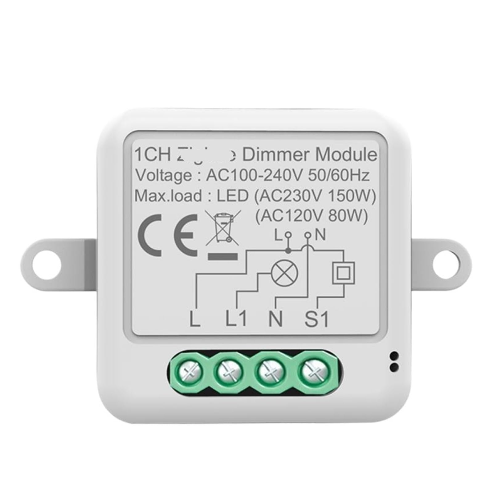 1 módulo de interruptor de atenuación inteligente compatible con interruptor de atenuación de luz LED de control de 2 vías.(1 Way)