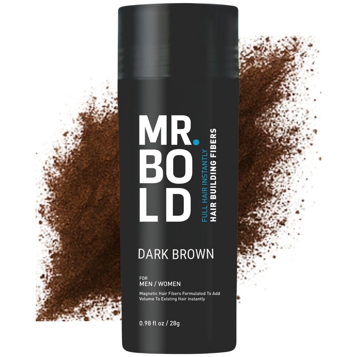 Hair Fibres DARK BROWN for Thinning Hair Natural Keratin Hair Fibres for men & Women for Instant Result Concealer for Thicker Fuller Hair