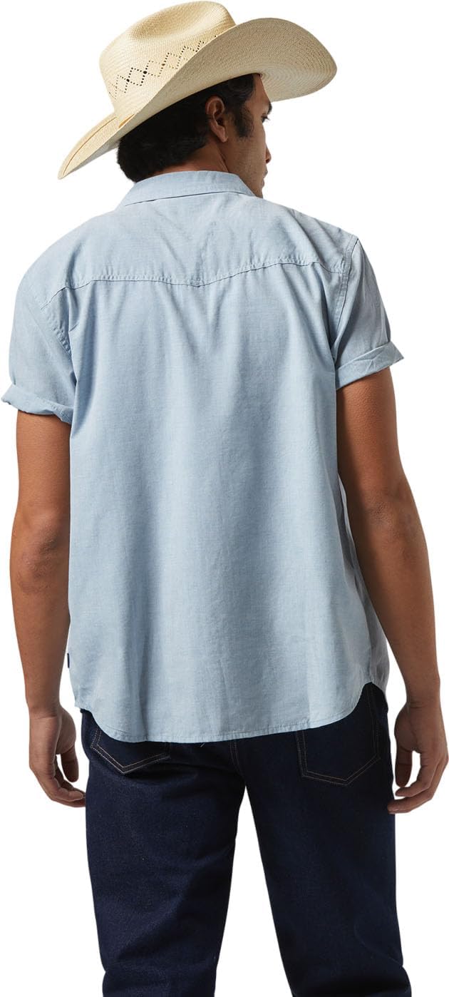 Brixton Wayne Shirt - Medium Blue - XL