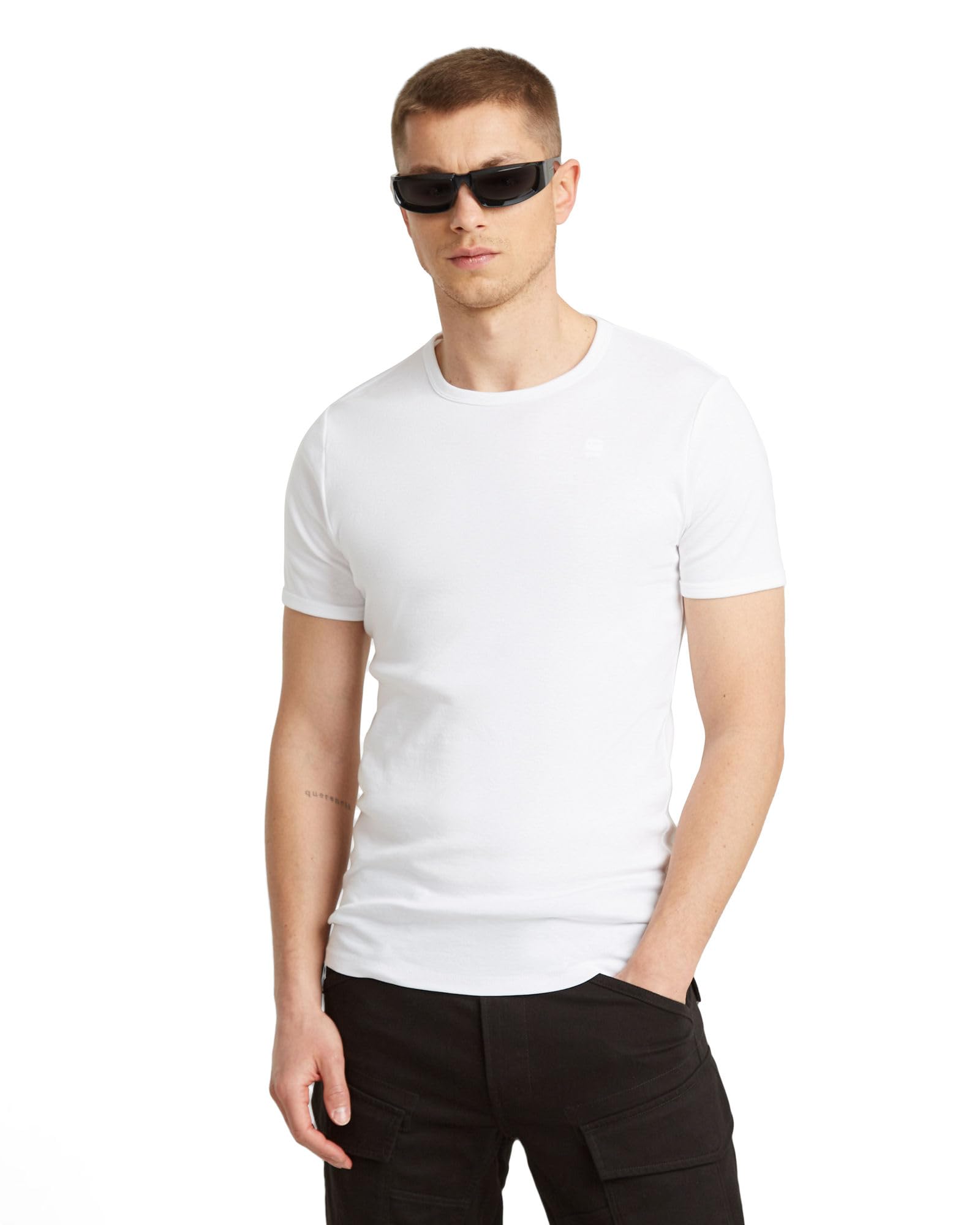 RAW Mens Base Layer Crew Neck Short Sleeve T-Shirt 2-packT-Shirt