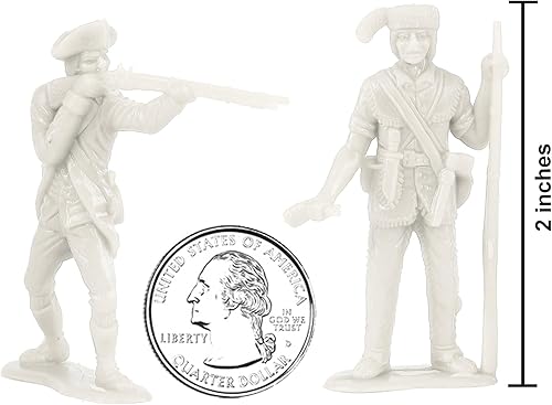 Miniatura 10 de BMC Classic MPC Revolutionary War British Soldiers - Figuras de plástico para hombres del ejército