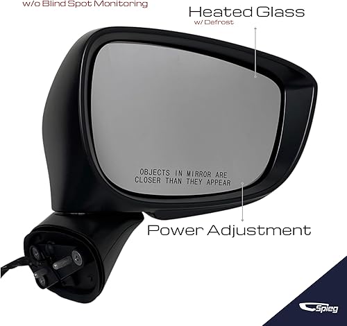 Miniatura 2 de Spieg Reemplazo del espejo lateral del pasajero para Mazda CX-5 2015-2016 señal de giro LED con calefacción eléctrica PTM 6PIN (derecha)