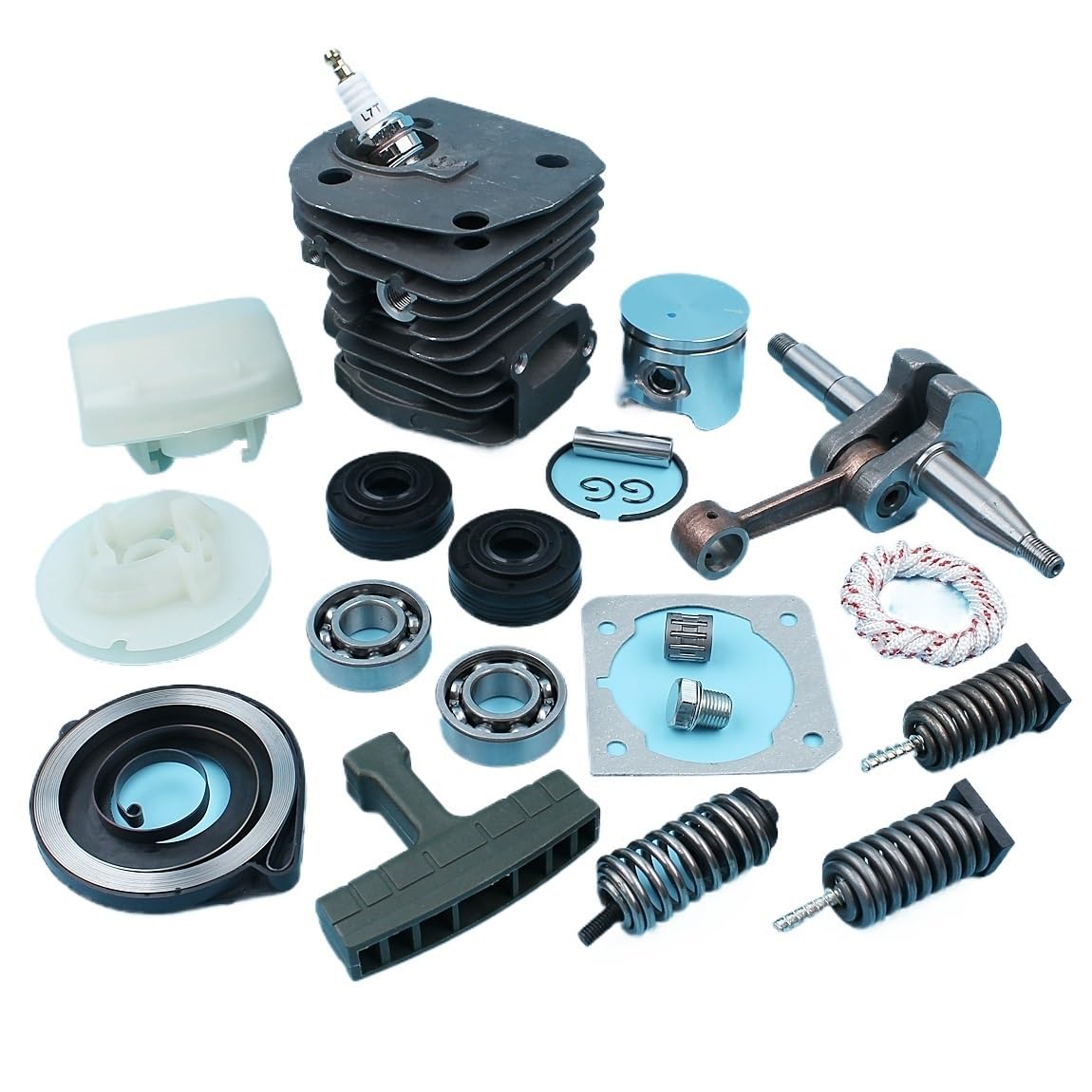 Kit de pistón de Cilindro de 44mm for Filtro de Aire Amortiguador de cigüeñal 340 345 350 Piezas de Repuesto de Motosierra Motosierra
