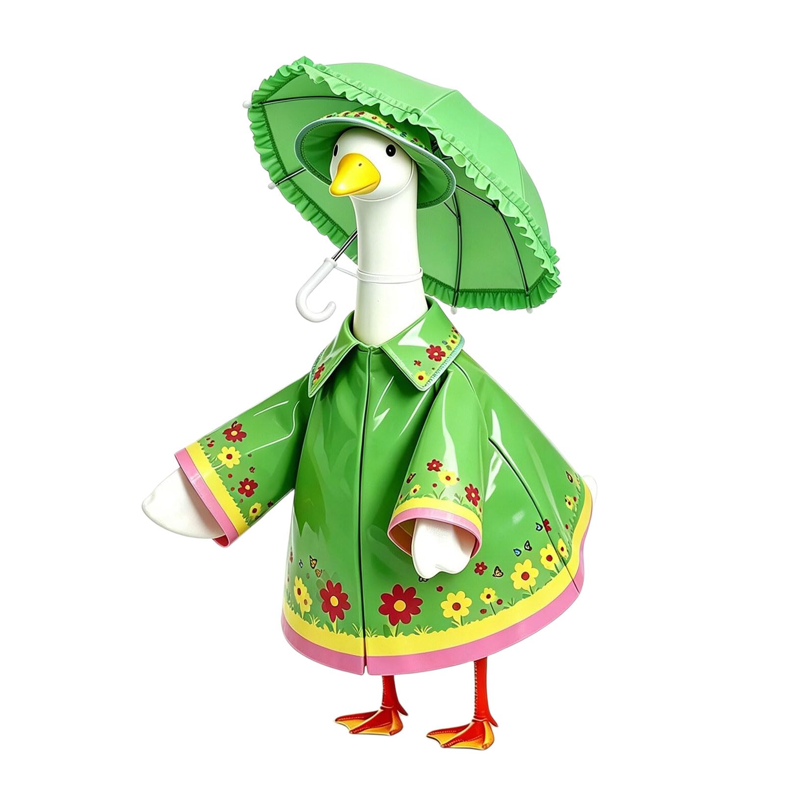 YWLUUOO Waterproof Backyard Fowl Attire Geese Rain Suit Protect Porch Decoration From Harsh Climate for 23 Inch Figurine Geese Sculpture Costume