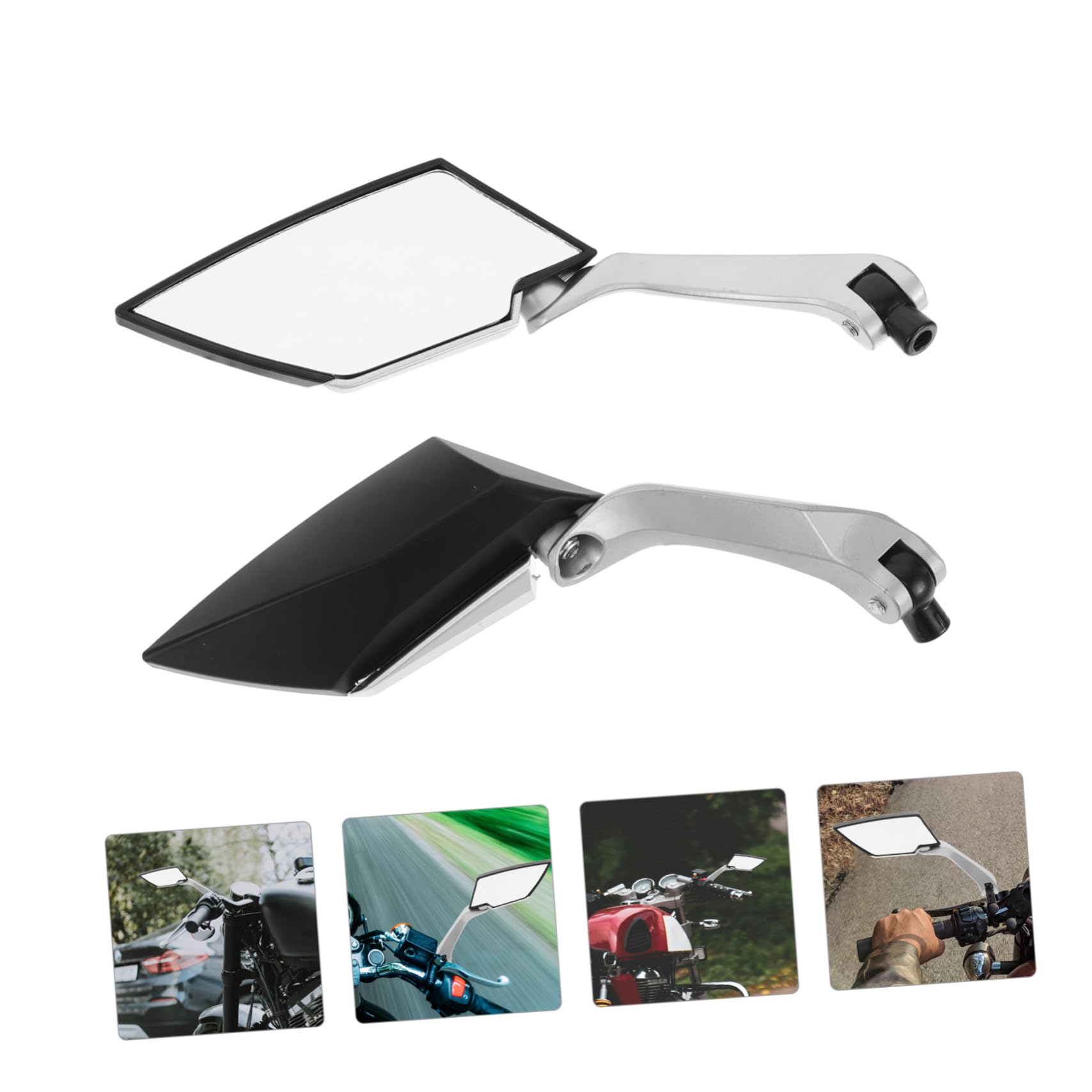 Rétroviseur Arrière Pour Moto Scooter Équipement Moto Rétroviseur De Guidon Pour Vélo Électrique Fixation Guidon Vision Arrière Claire