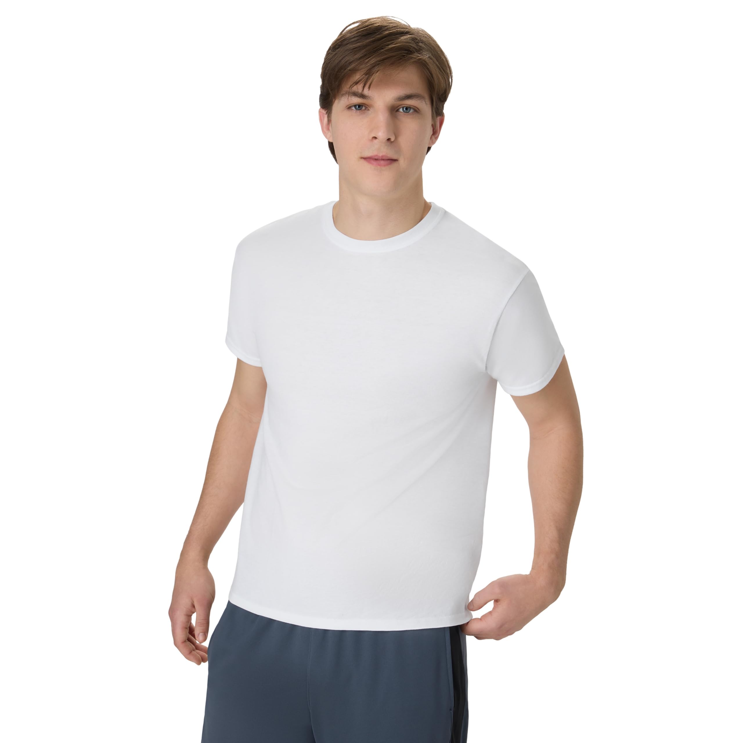 Hanes X-Temp Performance Zestaw t-shirtów, mieszanka bawełny odprowadzająca wilgoć, koszulki dla mężczyzn, 2 szt.