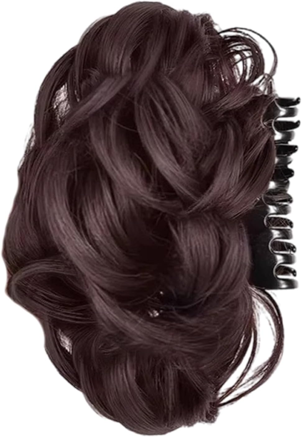 Synthetic Hair Claw Clip Elegant Messy Curly Bun Updo for Women Secure Hold Hair Accessories Lightweight