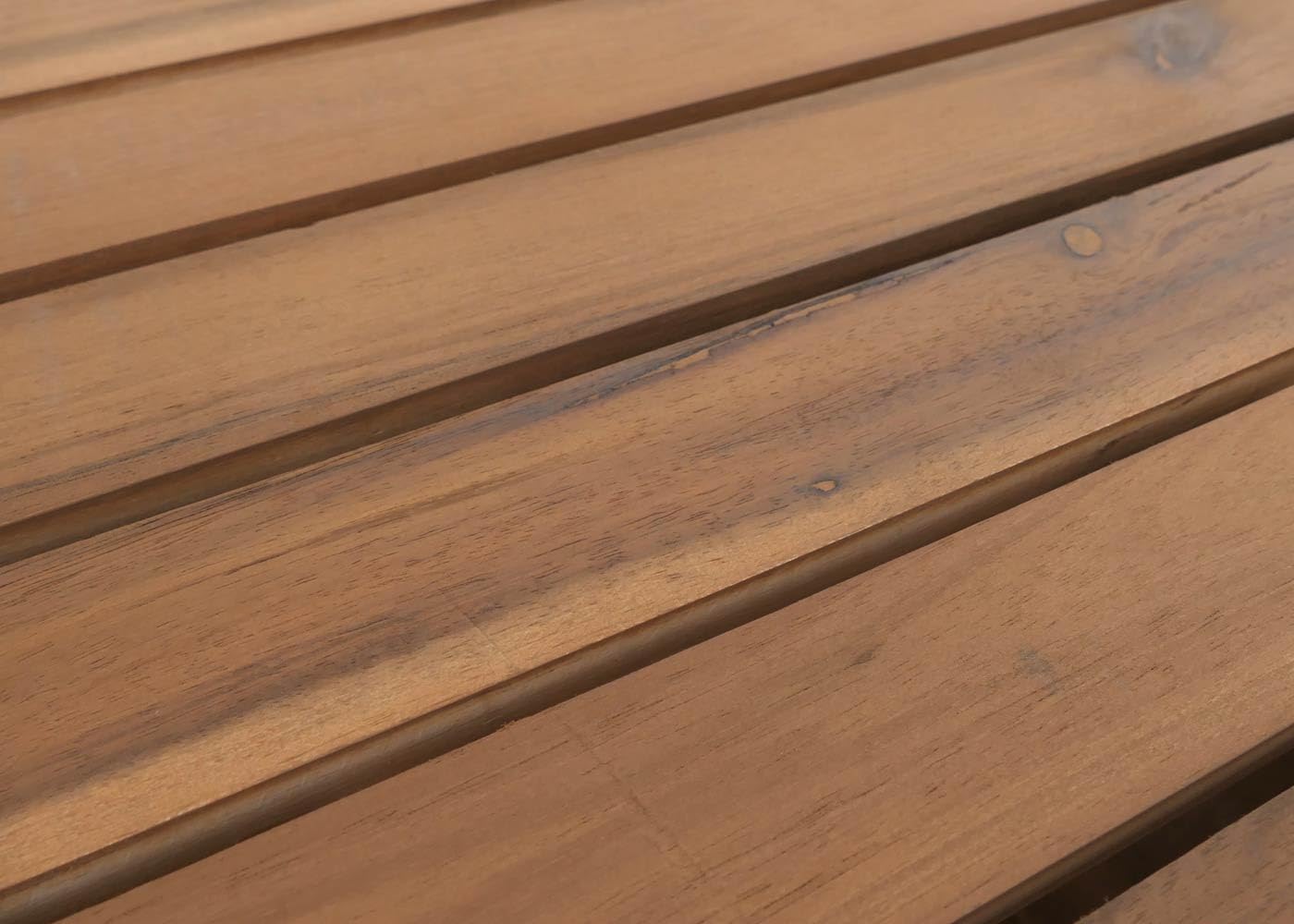 Mendler Pflanzkasten HWC-L21, Hochbeet Pflanzkübel Blumentopf, eckig 77x63x23cm Outdoor Akazie Holz FSC®-Zertifiziert - Hellbraun