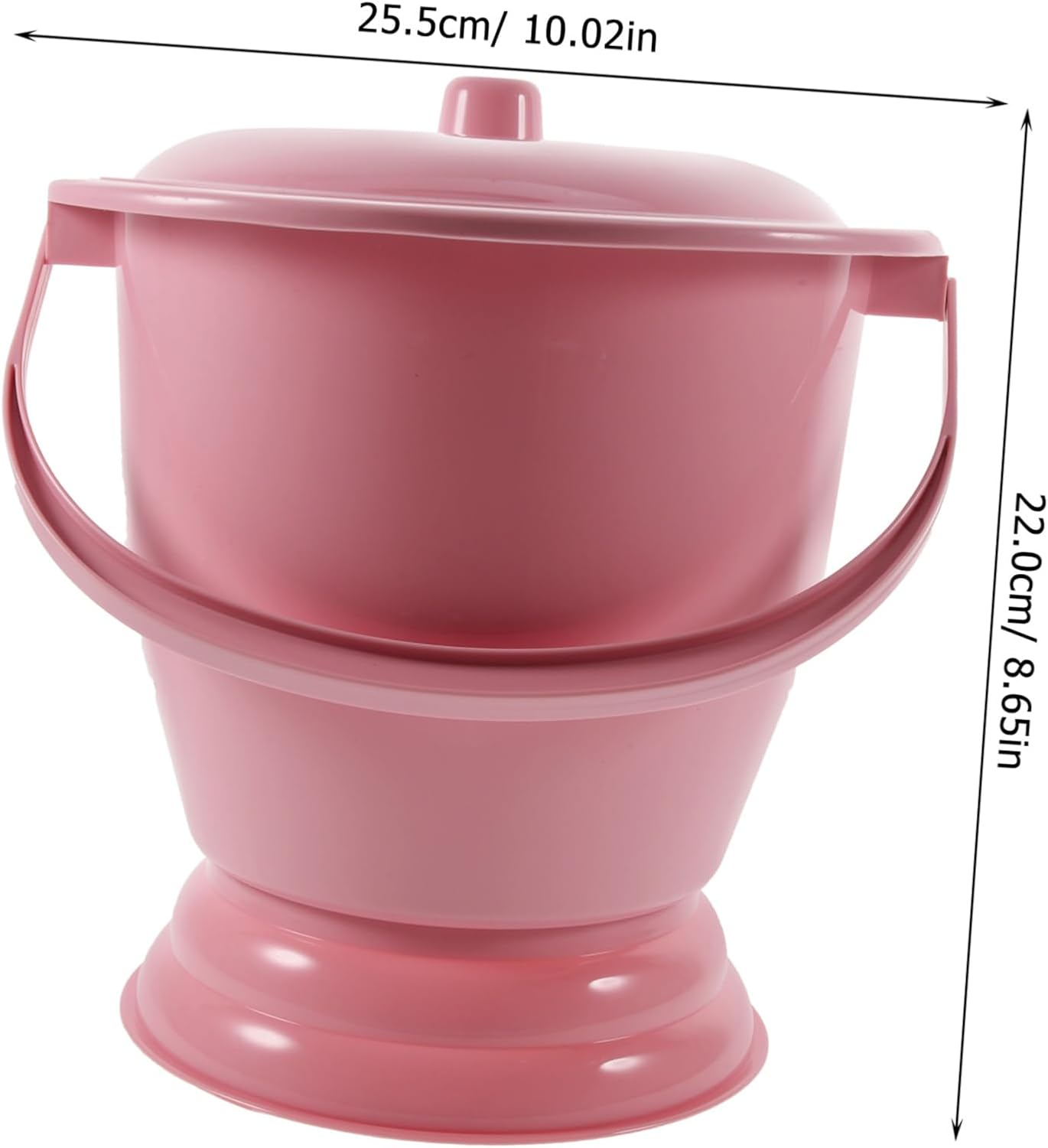1pc Portable Urinal Bucket Handheld Potty for Toddlers Home Chamber Pot Lid Easy to Clean