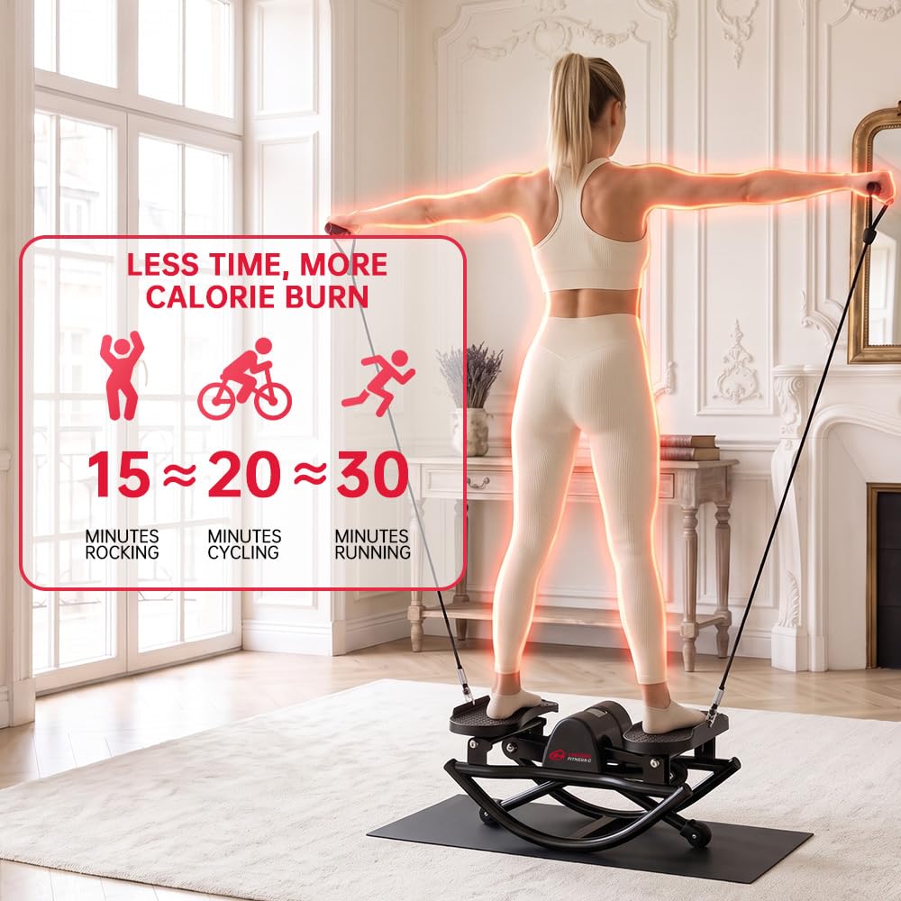 Stepper Casa Pieghevole con Fasce