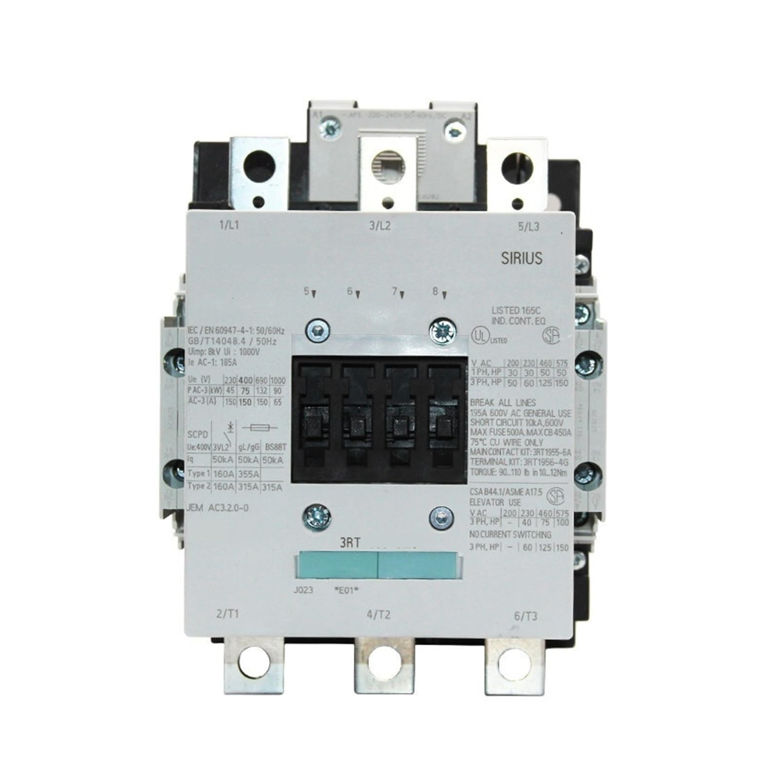 Contacteur CA 3RT5054 pour circuit triphasé 380V automatisme - 2