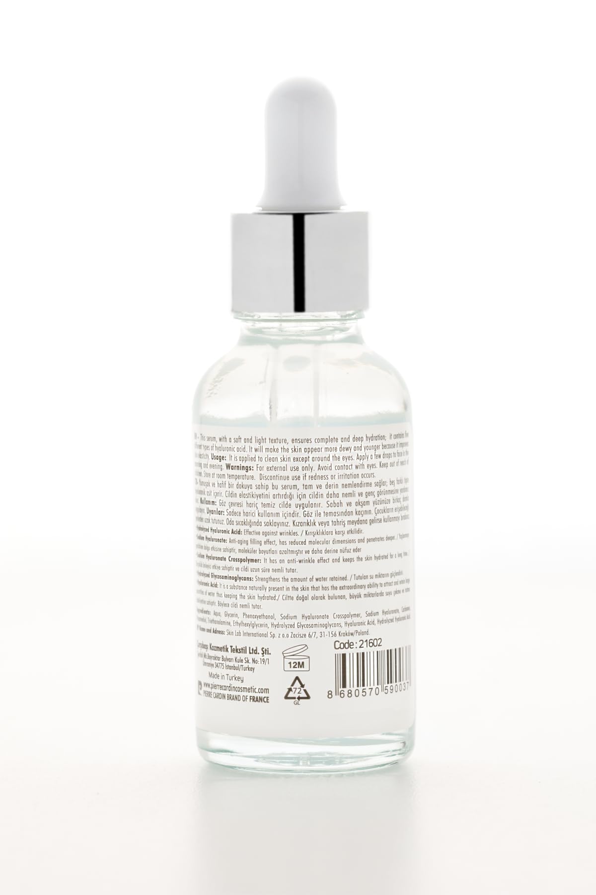 Cilt Serumu, Hyaluronik Asit 30 ML Pierre Cardin