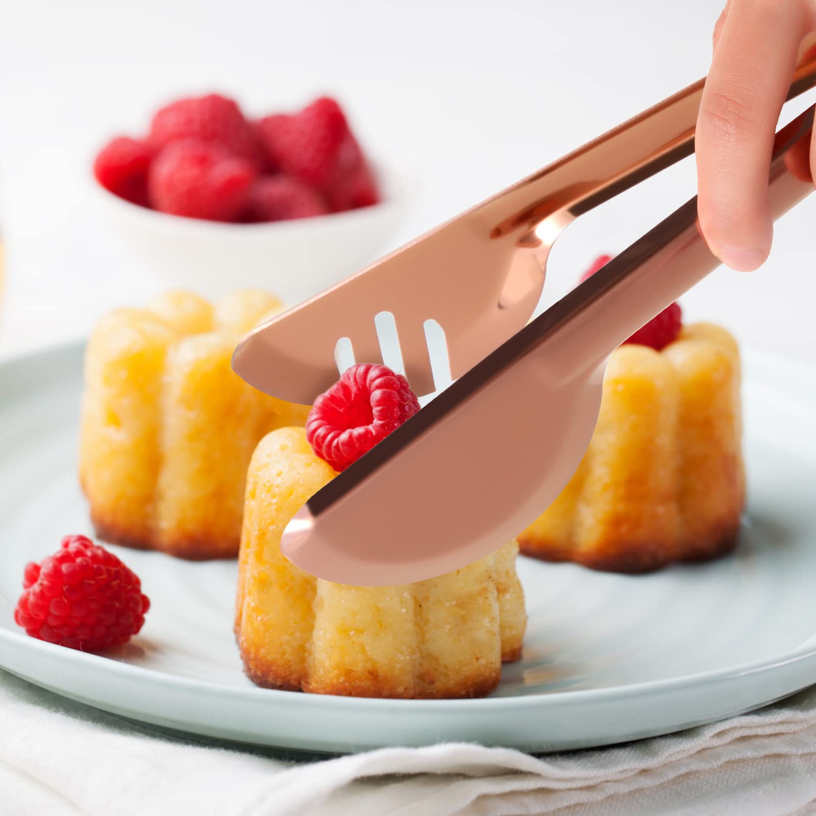 Rose Gold Serving Utensils,12 Pcs Stainless Steel Serving Utensil with