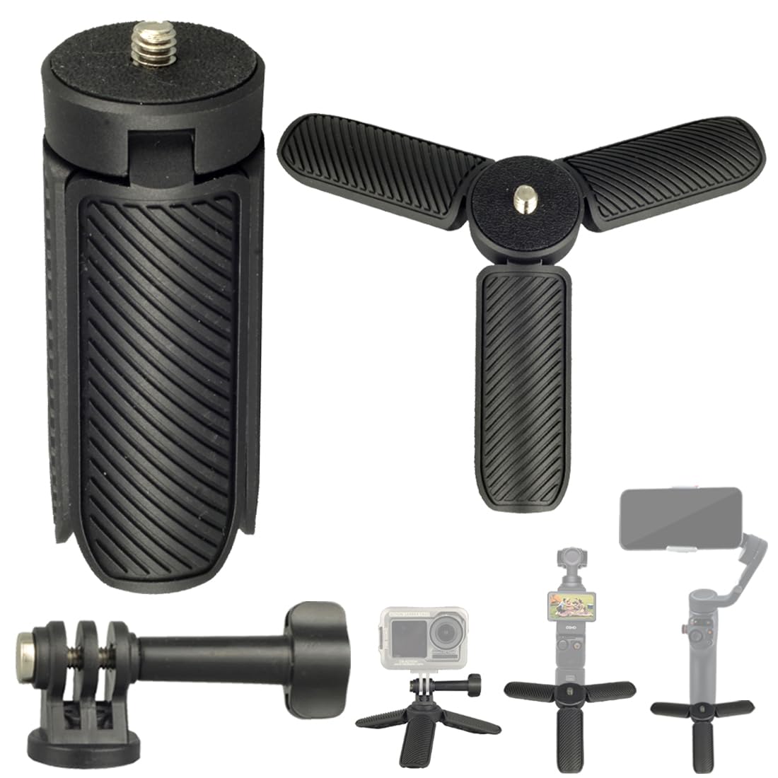 Amazon | DJI OSMO Pocket 3用ミニハンドル三脚スタンド ポータブル