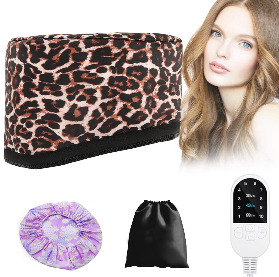 Gorro térmico para acondicionamiento profundo, vaporizador de cabello, sombrero de cuidado térmico eléctrico, tratamiento de cuero cabelludo