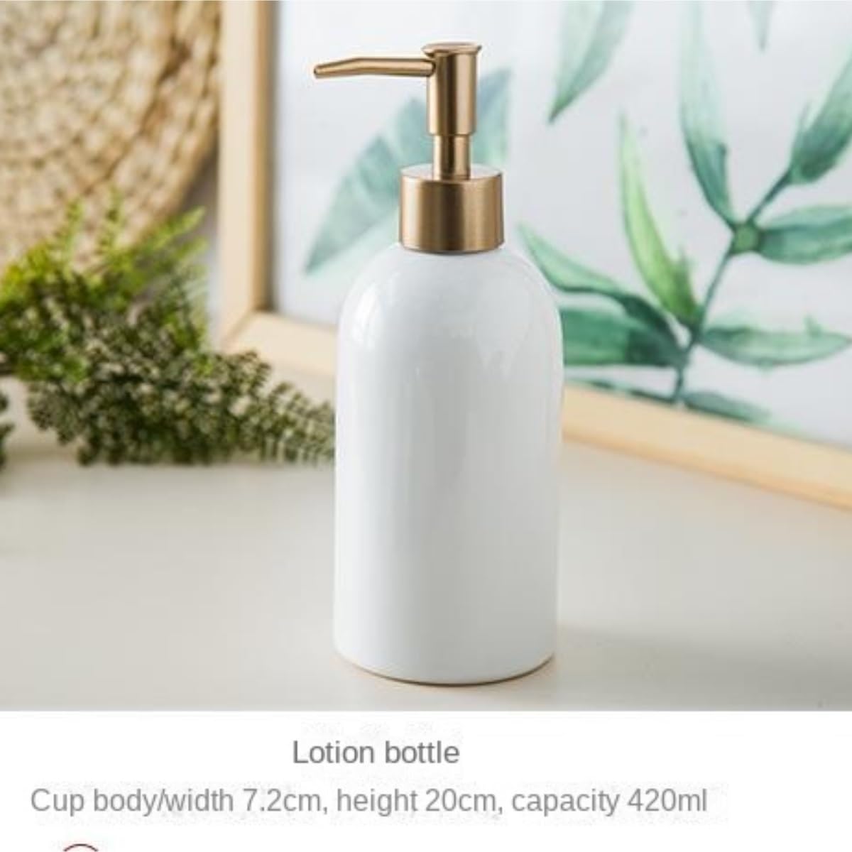 Dispenser Sapone Ricaricabile Dispenser di Sapone Liquido in Ceramica per Il Lavaggio delle Mani Decorativo Celadon Dosatore Liquido(Black)