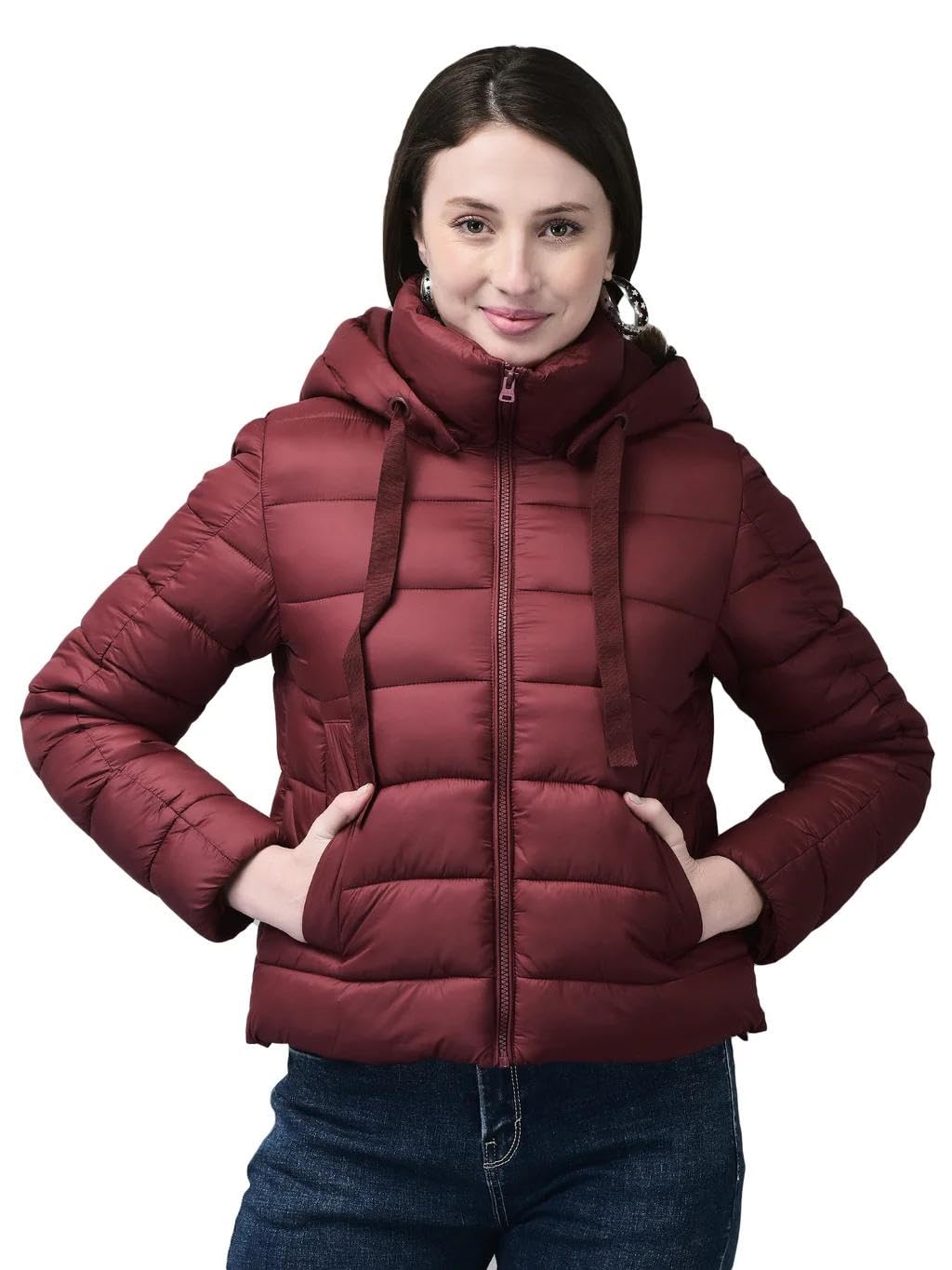 Woodland Women’s Maroon Winter – Nylon Waterproof Lightweight with Hood, Full Sleeves, Zip Closure & Pockets | Regular Fit... - Review, Price and Buying Guide