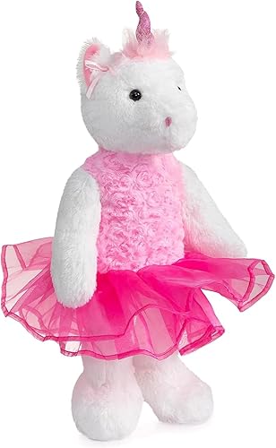 Vista 11 de Conejo de Ballet de Peluche, Conejo Blanco con Vestido Transparente, Linda Muñeca de Pascua para Niños, 21 Pulgadas, Morado