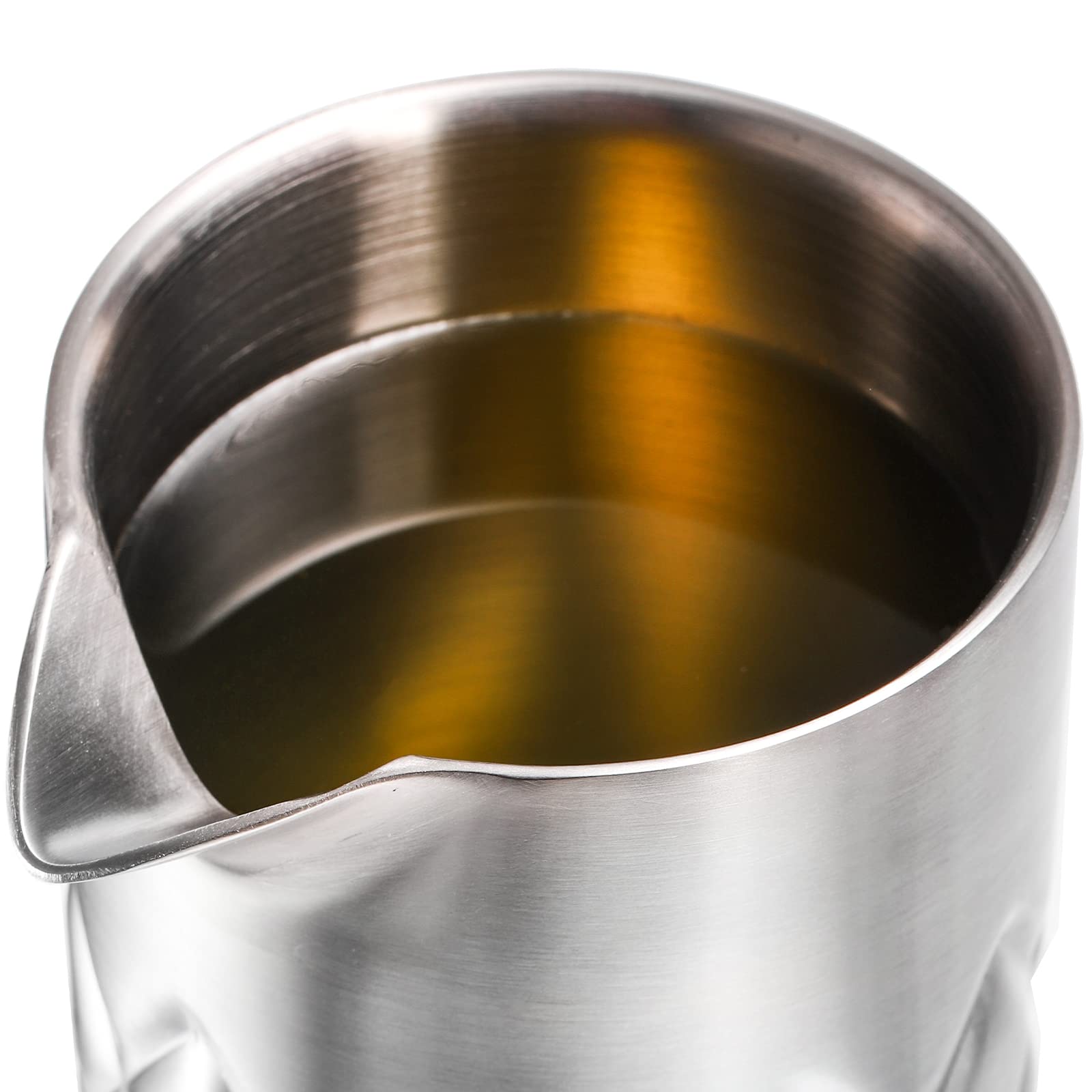 Nicunom 540 ml kieliszek do mieszania koktajli, ze stali nierdzewnej 304, Martini, dzbanek do mieszania z podwójnymi ściankami, bezszwowy szklany shaker z obciążonym dnem, szkło do mieszania dla