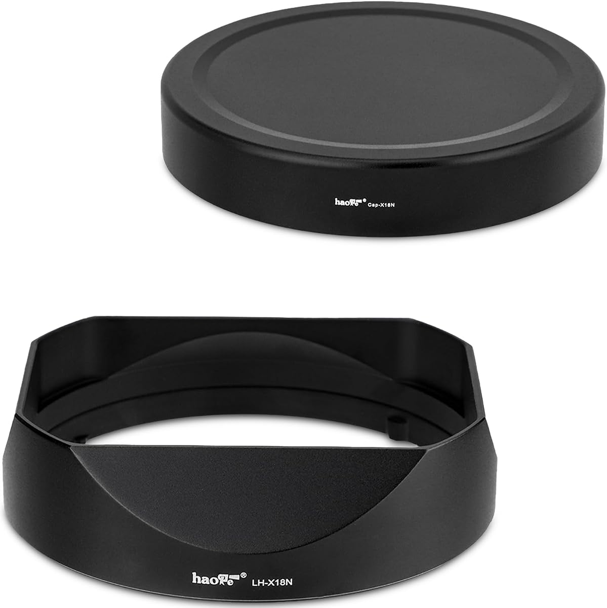 LH-X18N Bayonet Square Metal Lens Hood for Fujifilm Fuji XF 16-80mm F4 R OIS WR, Fujinon XF16-55mmF2.8 R LM WR II Lens Shade with Metal Cap