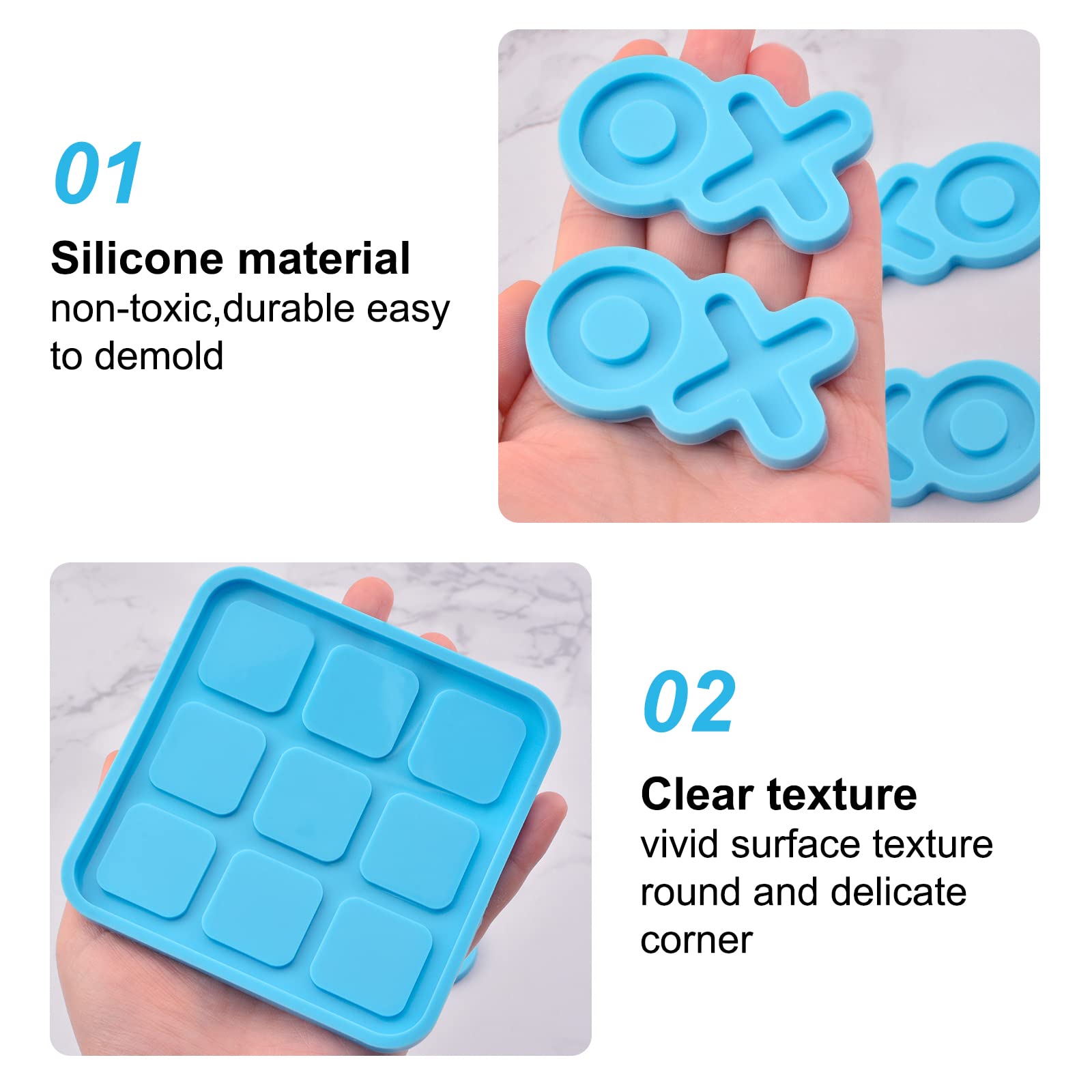 Resin Epoxy and a Silicone Tic Tac Toe Mold - The Crafty Blog Stalker