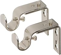 Vista 42 de Ivilon Soportes ajustables para barras de cortina - para barras de 1 o 1 1/8 pulgadas. Juego de 2 - Negro antiguo