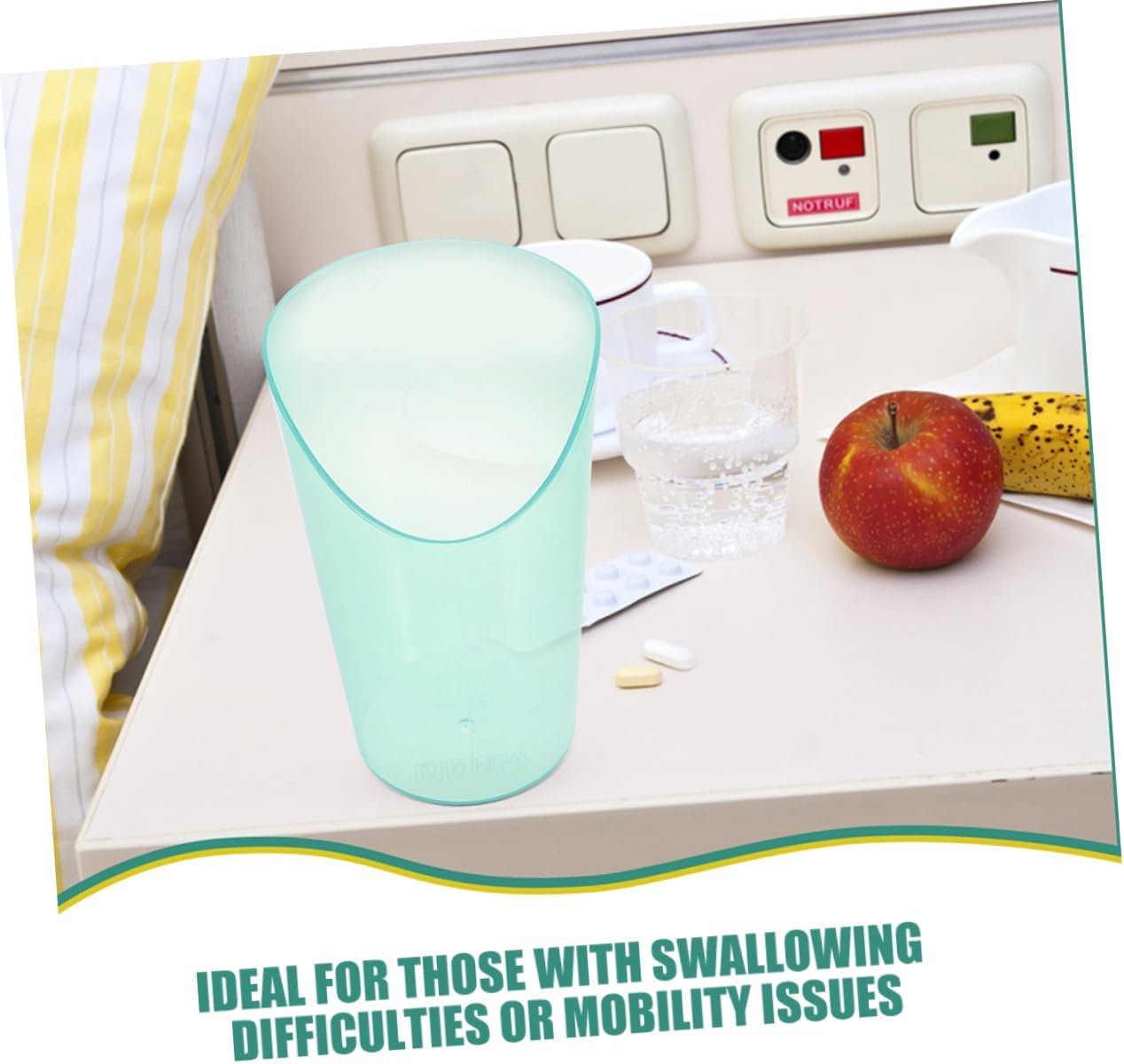 2Pcs Dysphagia Drinking for Hospital Patients Leakproof Design for Comfortable Liquid Feeding for Disabled Adults and Seniors