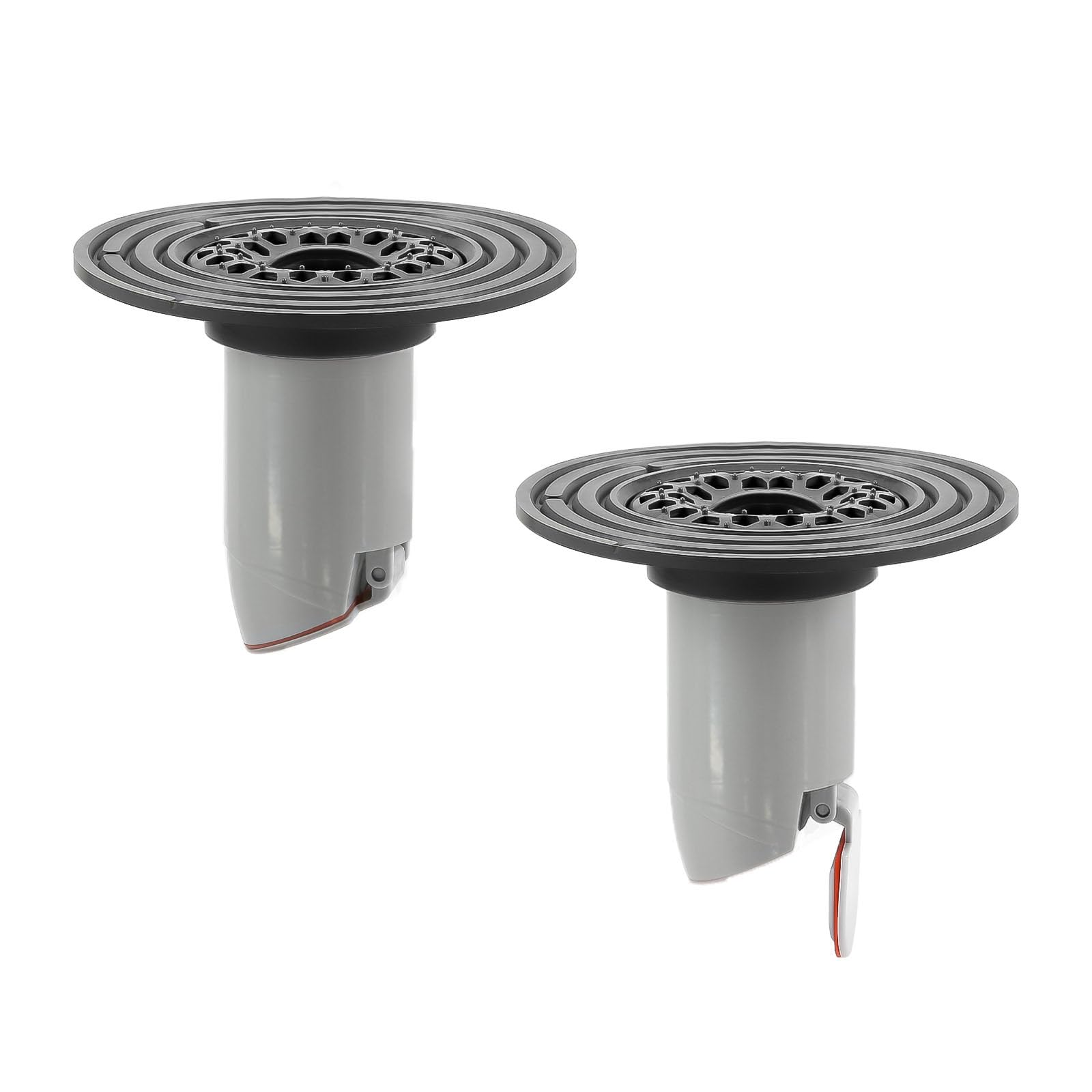 QruiLanTu 2Pcs Odor-Proof Shower Drain Plug with Magnetic Backflow Preventer, Hair Catcher, and Variable Diameter Washers, Fits drains, sewers, and pipes with inner diameters from 1.5" to 3.9"
