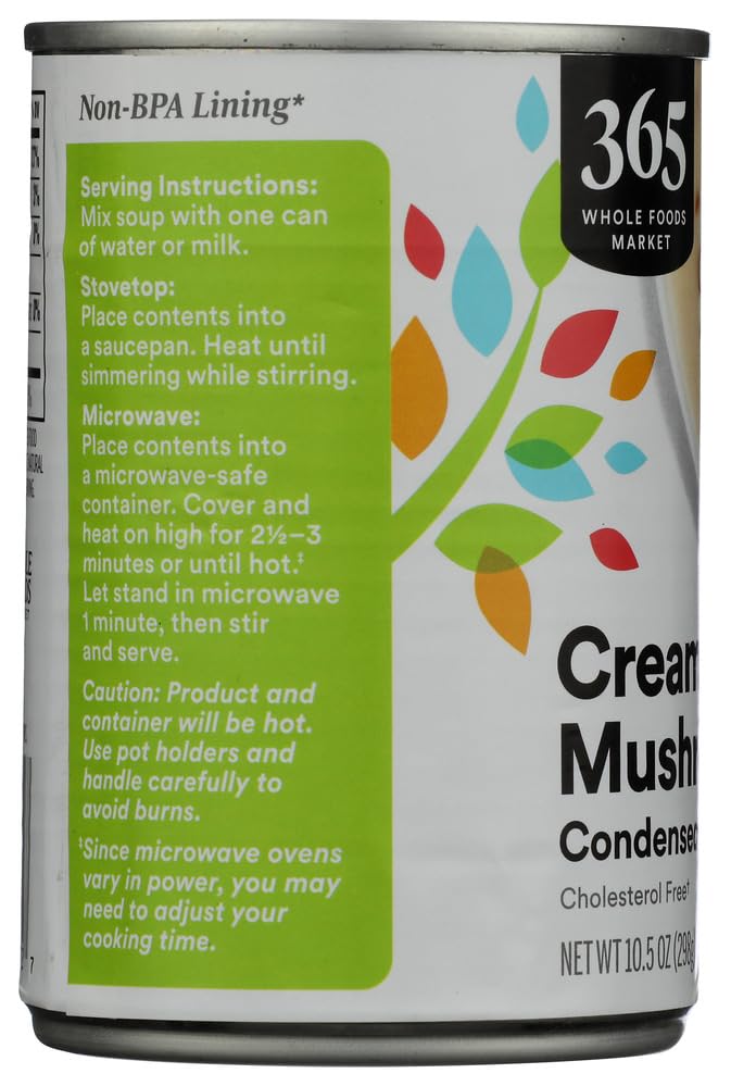 365 by Whole Foods Market, Condensed Cream of Mushroom Soup, 10.5 Ounce - image 4
