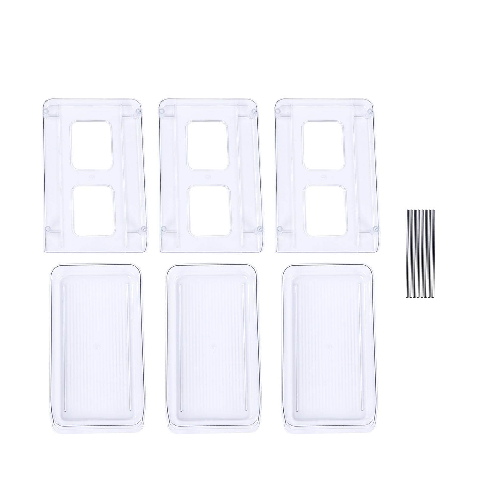 Organizador y almacenamiento debajo del fregadero de 3 niveles, organización extraíble, estante apilable multiusos para cocina, baño, despensa