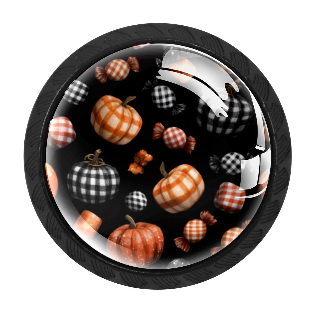 Heoeh Multi 8 4 Pcs Cabinet Knobs, Pumpkin Candy Drawer Knobs Dresser Handles