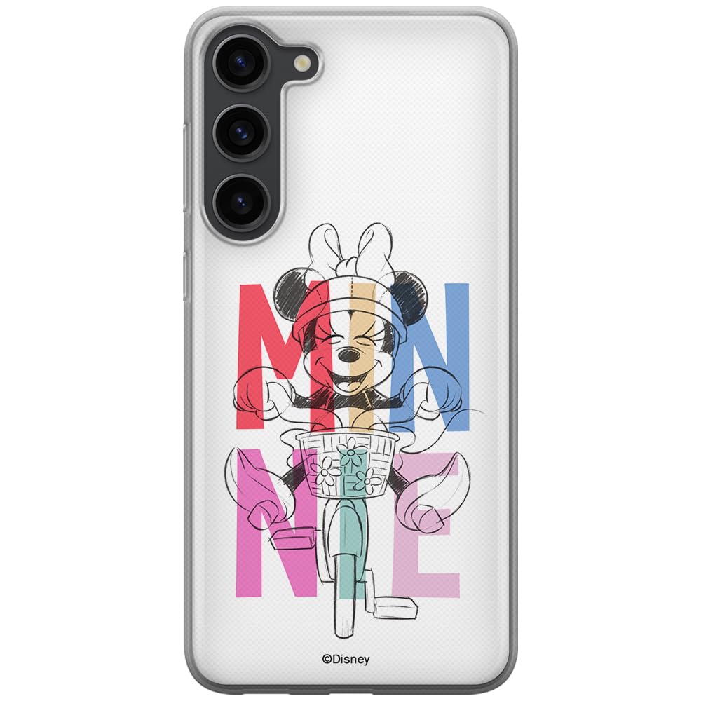 ERT GROUP mobile phone case for Samsung S23 PLUS original and officially Licensed Disney pattern Minnie 068 optimally adapted to the shape of the mobile phone, case made of TPU