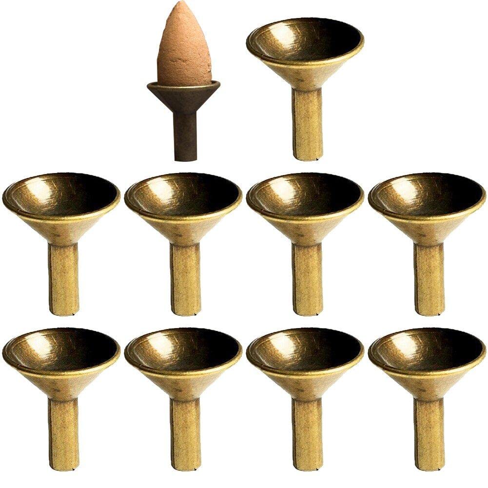 Haowul As Shown Incense Cone Burner Metal Backflow Holders Incense Catcher Waterfall Censer Filter Mini Incense Stand Storage