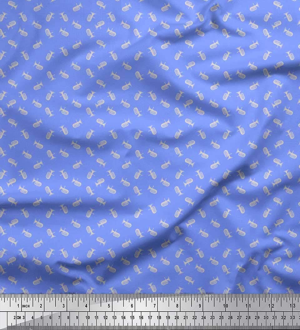 Soimoi Velvet Fabric Tuba Shirting Print Fabric by The metre 58 Inch Wide