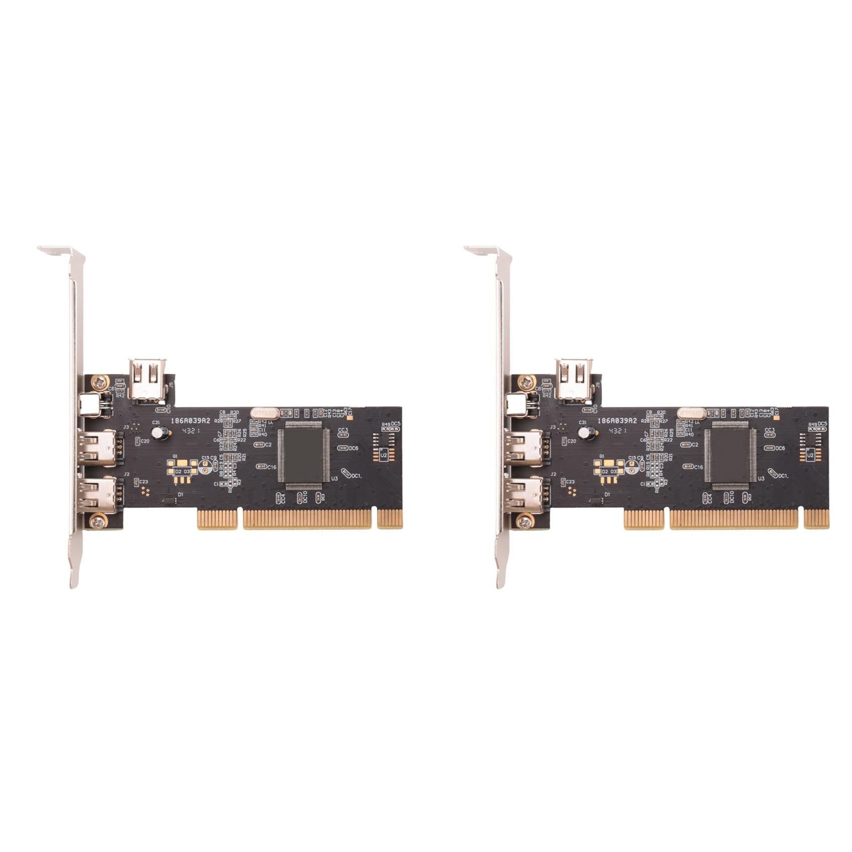 2X 3 Ports IEEE 1394 Carte Ligne de Feu PCI Ligne de Feu Adaptateur IEEE Carte Contrôleur PCI 1394 pour PC de Bureau