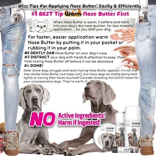 Image of The Blissful Dog Weimaraner Nose Butter, Versatile Dog Nose Balm for Dry Nose, Handcrafted Nose Moisturizer, Easy-to-Apply Dog Essentials, Unscented, 2 oz.