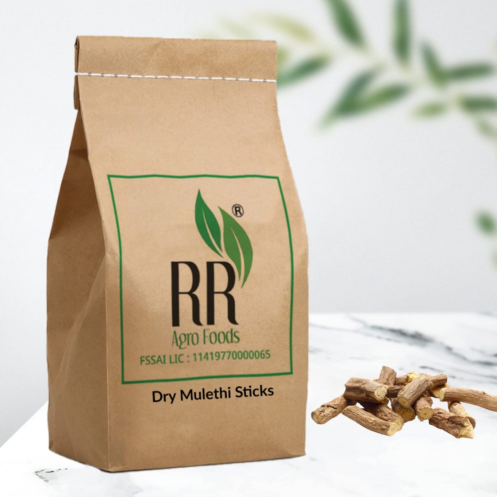 RR AGRO FOODS Mulethi Super Saver Pack of 3 KG | Multhi | Glycyrrhiza Glabra | Yashtimadhu | Jeshthamadha | Dry Licorice Sticks Pack of 1