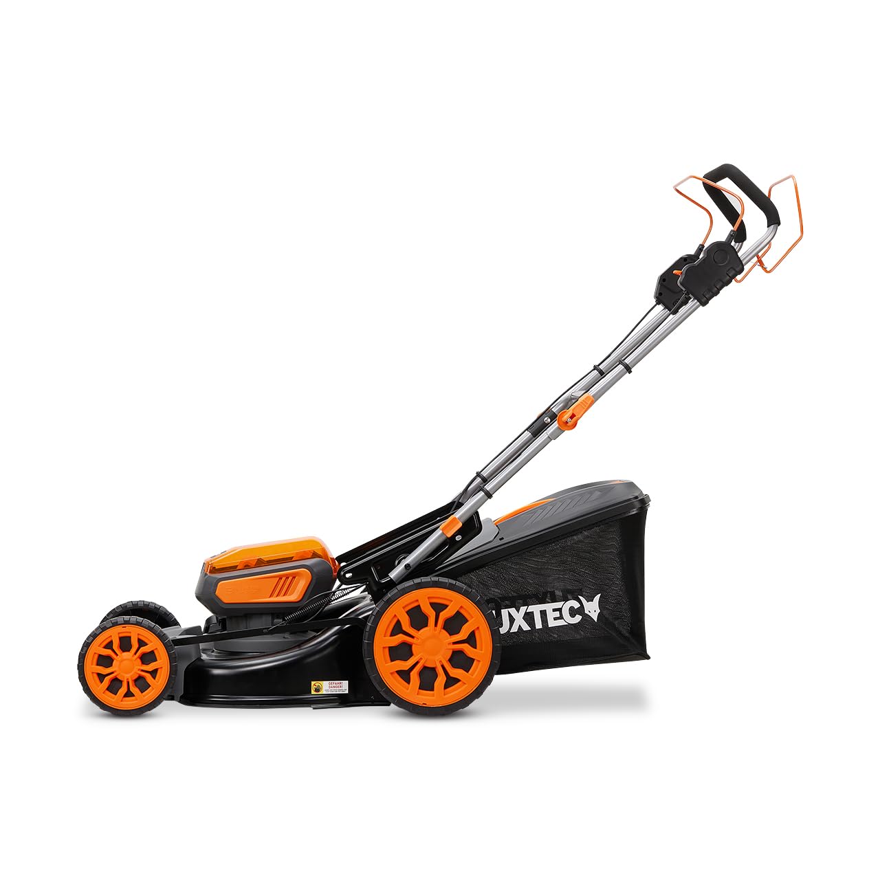 FUXTEC 40V Akku Rasenmäher FX-E2RM46PROSET • 2X 5Ah Akku und Schnellladegerät • Rasenmäher mit variablem Antrieb • 46 cm • Schnitthöhe 25-100 mm • Mulchfunktion • 50L Fangkorb