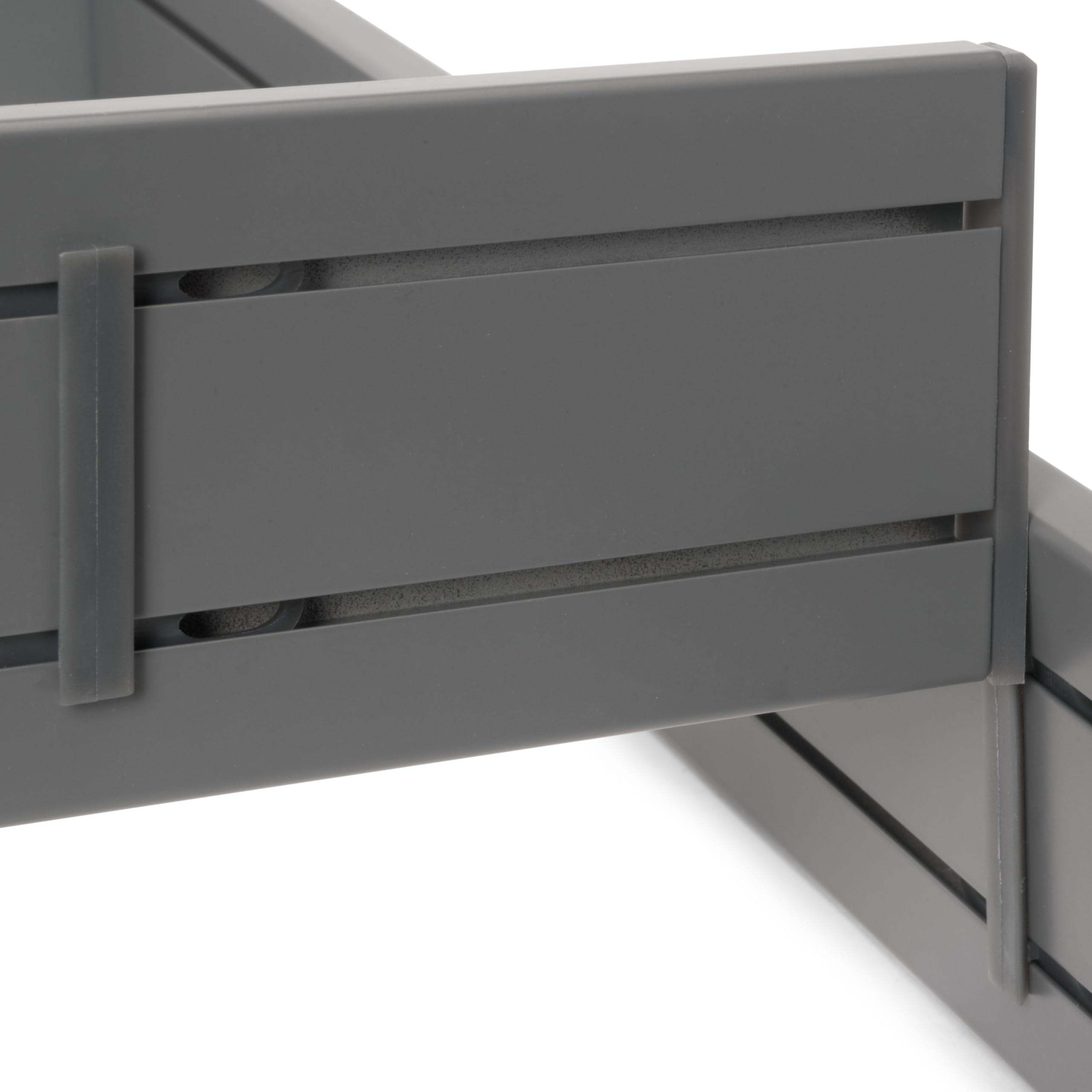 Emuca - Organizzatore per cassetti 600x500, divisori per cassetti, Alluminio, Grigio Antracite
