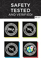 Vista 3 de OAKI Botas de lluvia de goma impermeables para niños con asas fáciles de poner